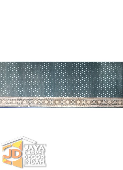 Karpet Sajadah Hekma Biru Motif Bintik 120x600, 120x1200, 120x1800, 120x2400, 120x3000